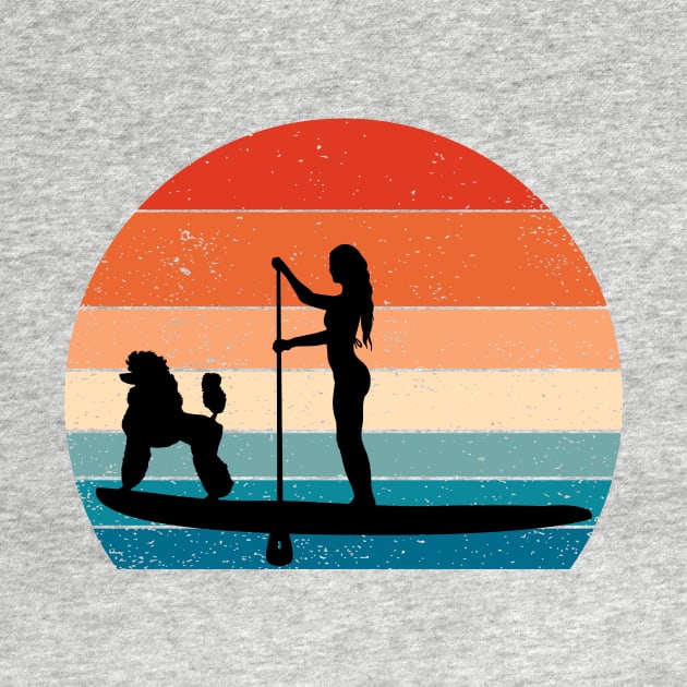 Funny Gifts for Paddle Board Sup Fans and Poodle Lovers by MARKBAY Shop